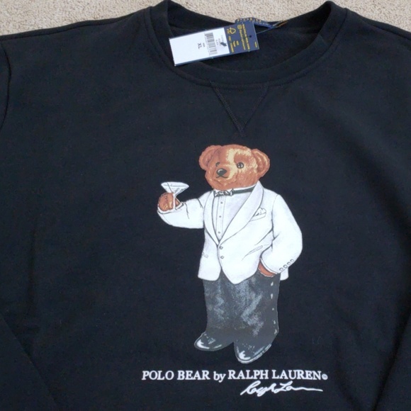 HP Polo Ralph Lauren Martini Bear Sweatshirt - Picture 8 of 8